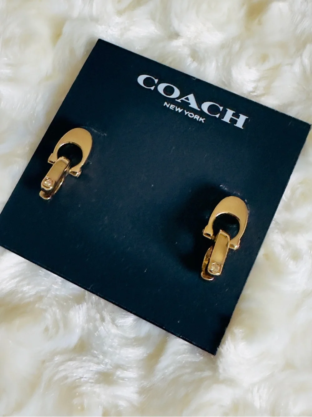 Coach • double C dangle earrings